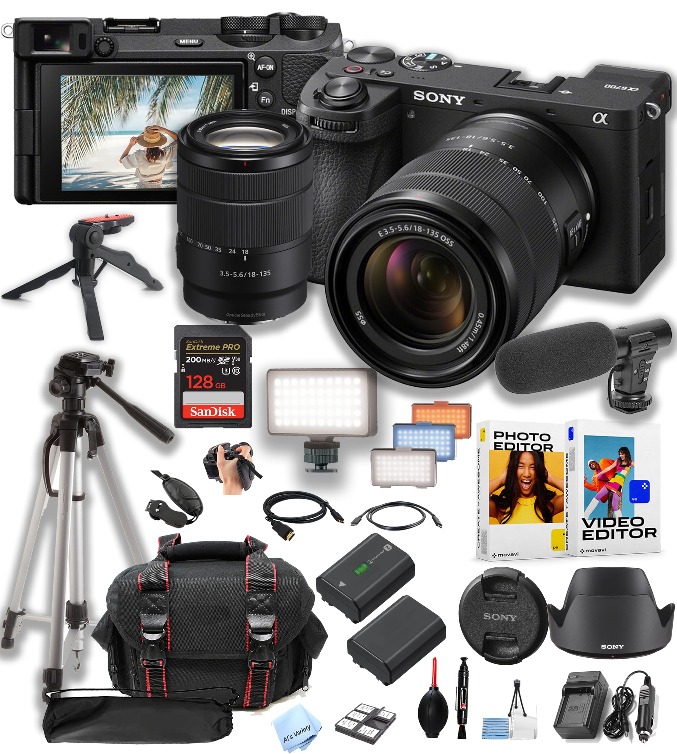 Amazon.com : Sony a6700 Mirrorless Camera with 18-135mm Lens +